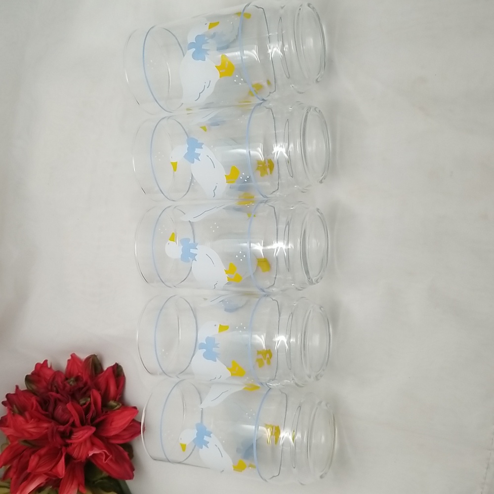 Anchor Hocking Farm Country Goose Tumbler Glasses - Picture 4 of 13